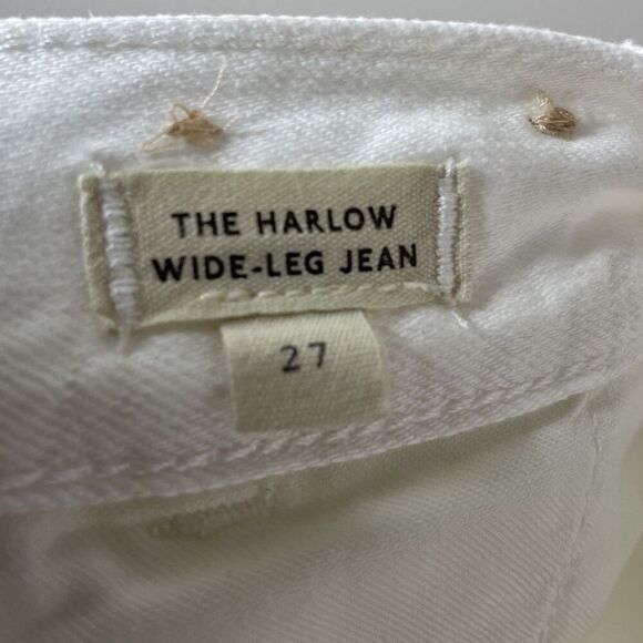 MADEWELL Harlow Wide Leg Jeans Women 27 Airy Denim Tile White NO670 - Picture 14 of 16